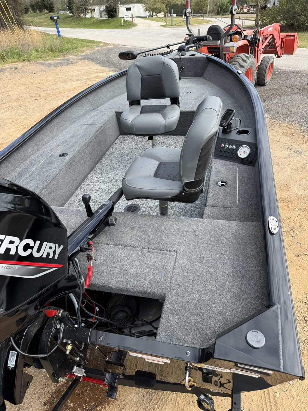 2025 Super Guide V16 Tiller w/ Mercury 40 Trailer